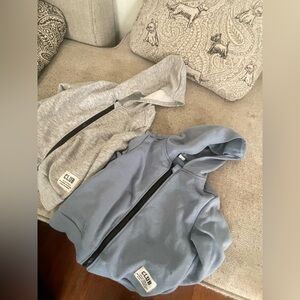 Kids' Gray and Blue Hoodies 5T